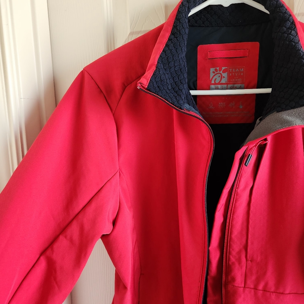 Chick-Fil-A Oobe Team Style Full Zip Up Jacket Size Large - Picture 10 of 11